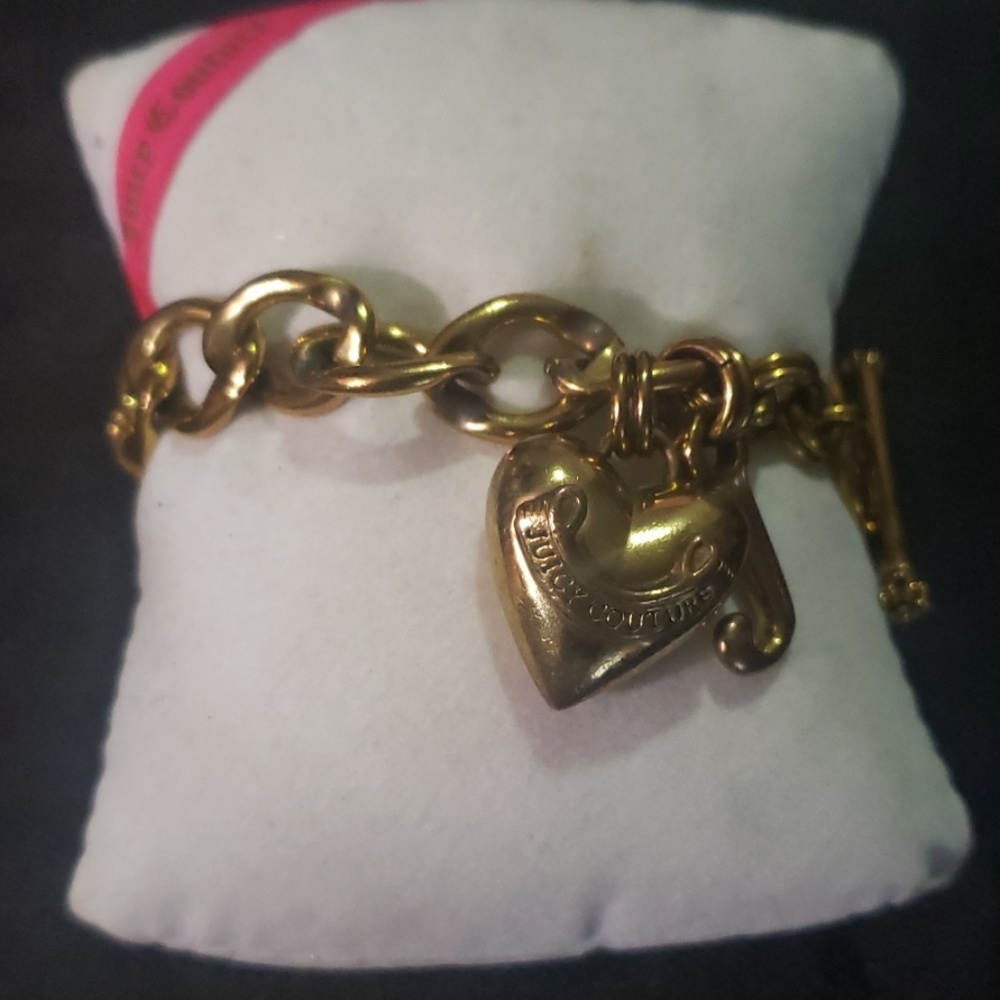 Juicy Couture heart starter charm bracelet.